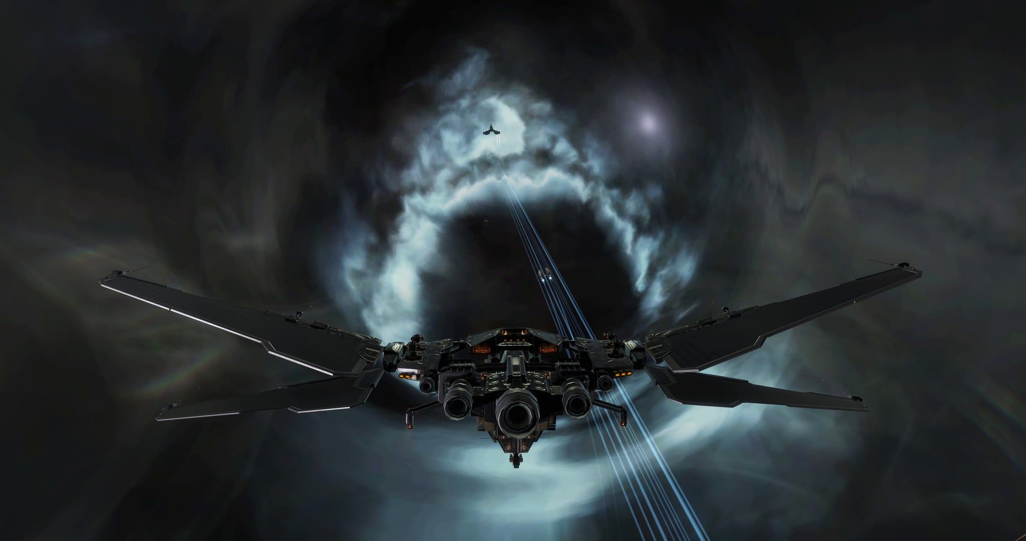 In warp